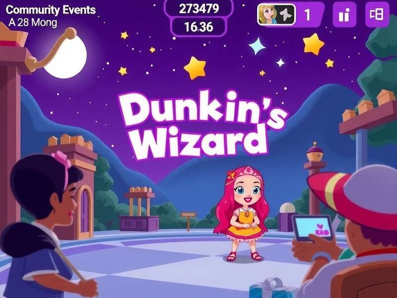Dunkin Diva Wizard gameplay screenshot